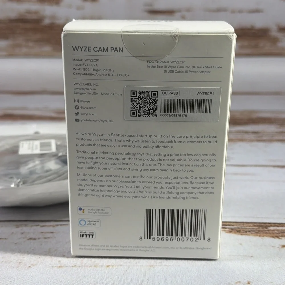 New Sealed Wyze Cam Pan WYZECP1 1080p PTZ Wi-Fi Smart Home Security Camera